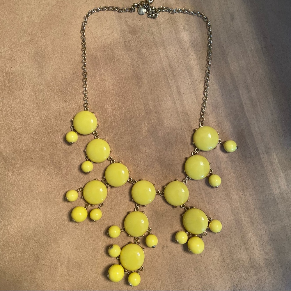 J.crew Bobble Necklace-Yellow